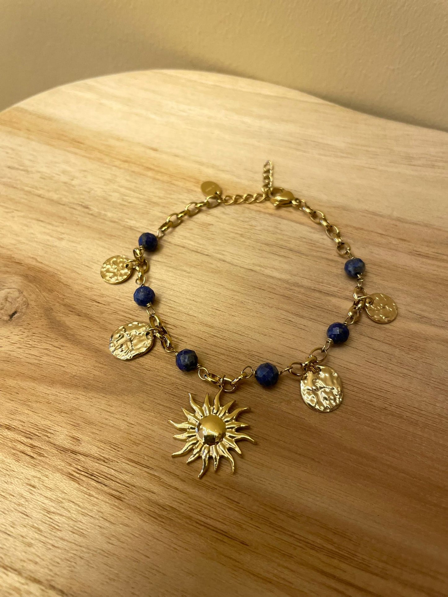 Bracelet Solaire Palm - Éclat doré & Énergie positive