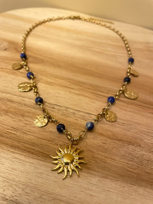 Collier Solaire Palm - Éclat doré & Énergie positive