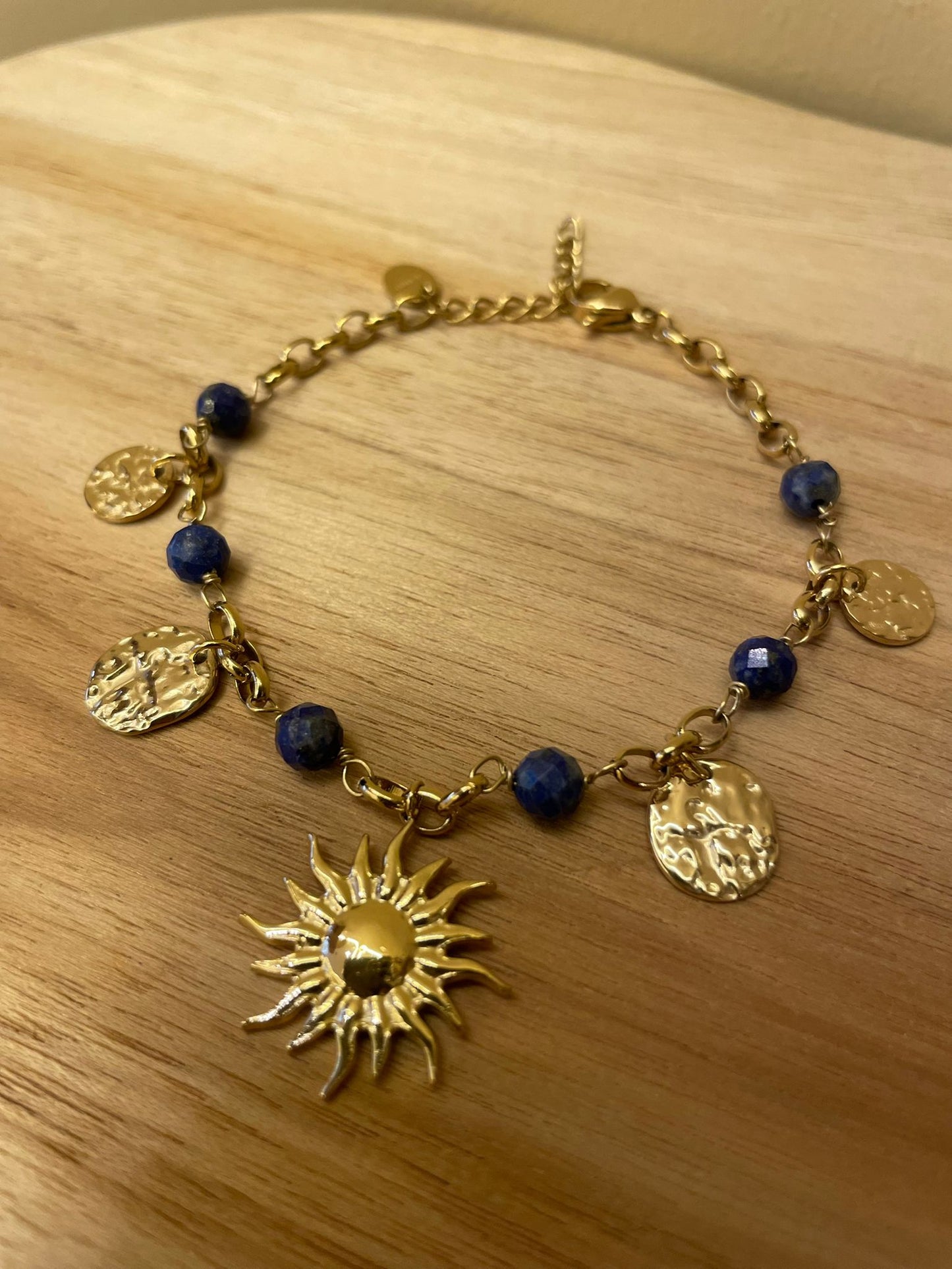 Bracelet Solaire Palm - Éclat doré & Énergie positive