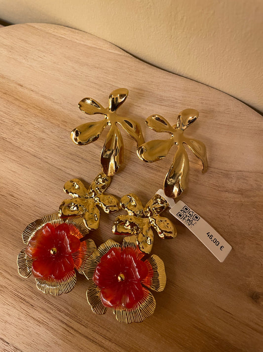 Boucles d’Oreilles Spring – Élégance Florale & Énergie Solaire