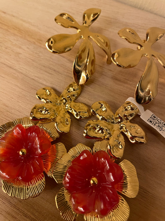 Boucles d’Oreilles Spring – Élégance Florale & Énergie Solaire